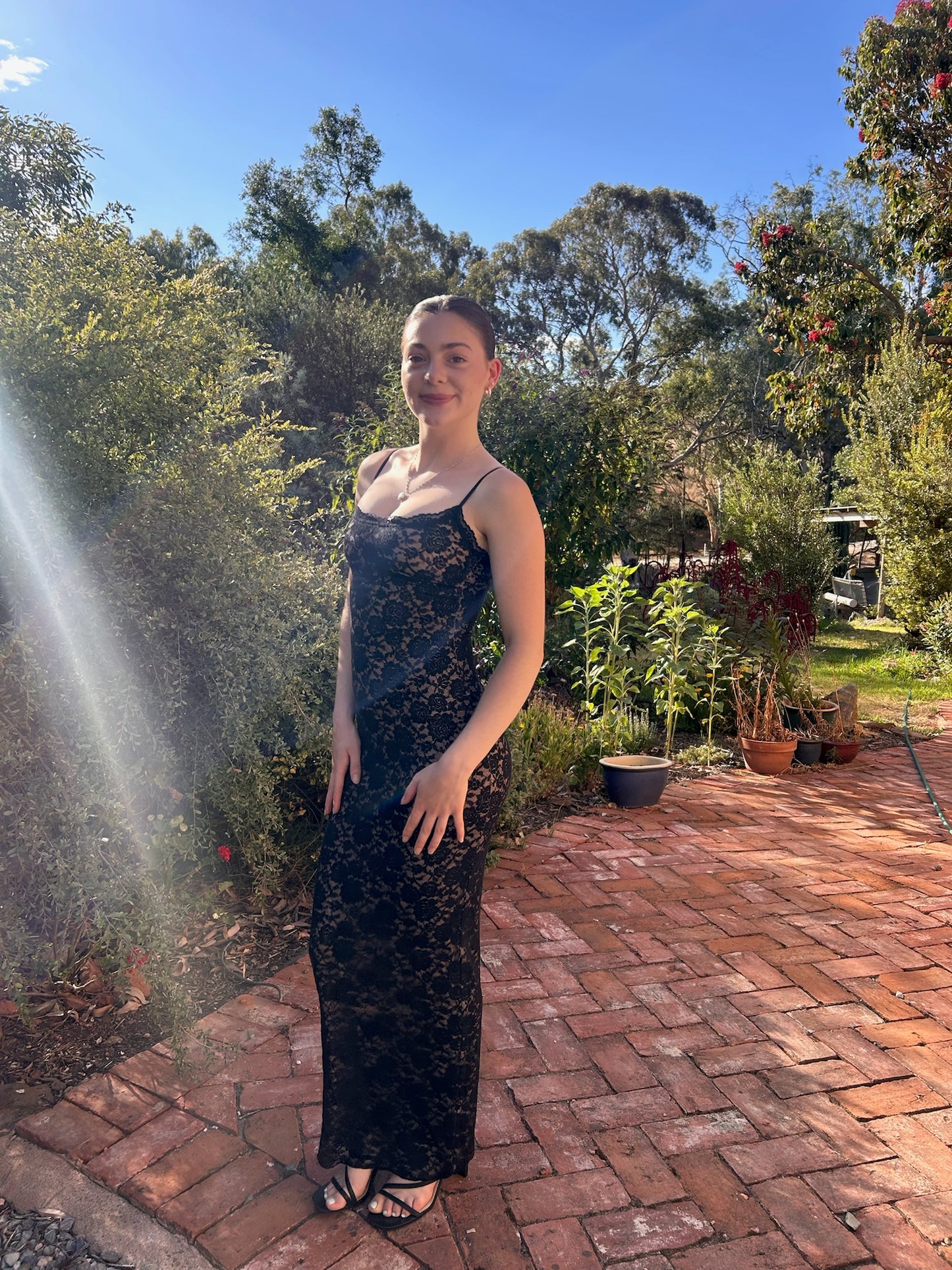 White Fox Boutique still her lace maxi - XXS