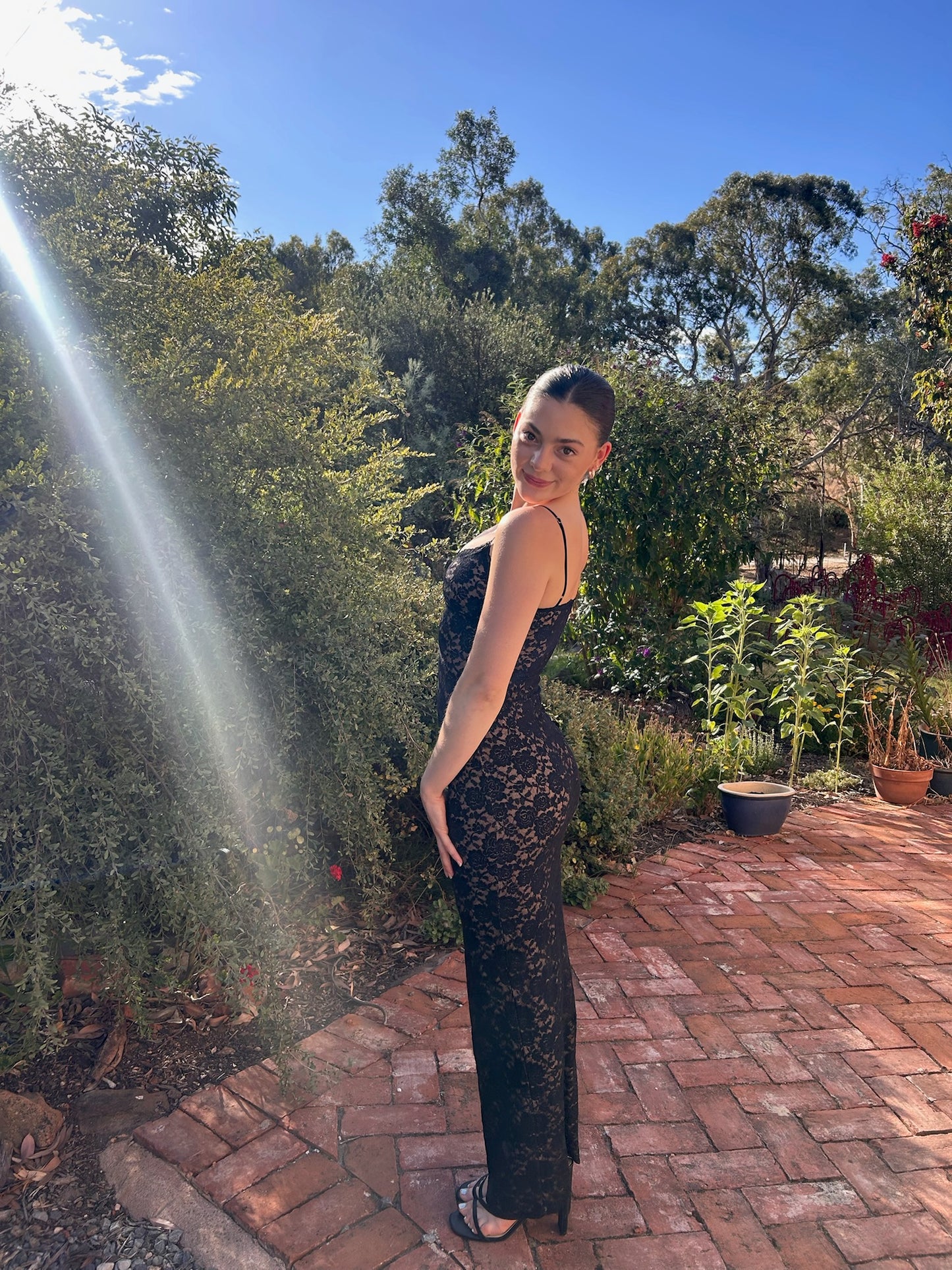 White Fox Boutique still her lace maxi - XXS