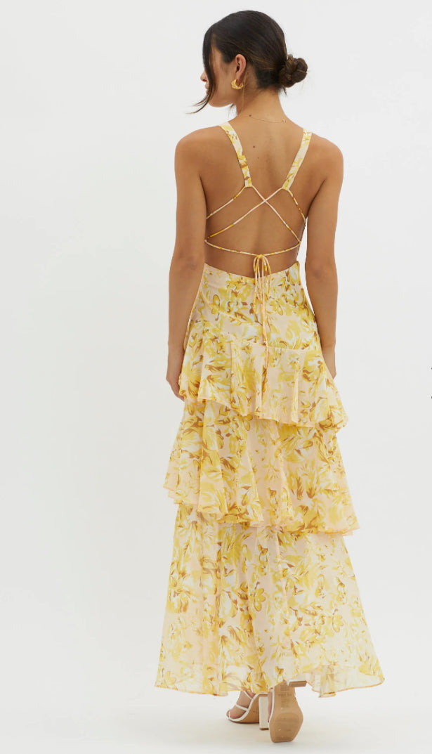 Selfie Leslie Yellow Veda Ruffle midi - 16