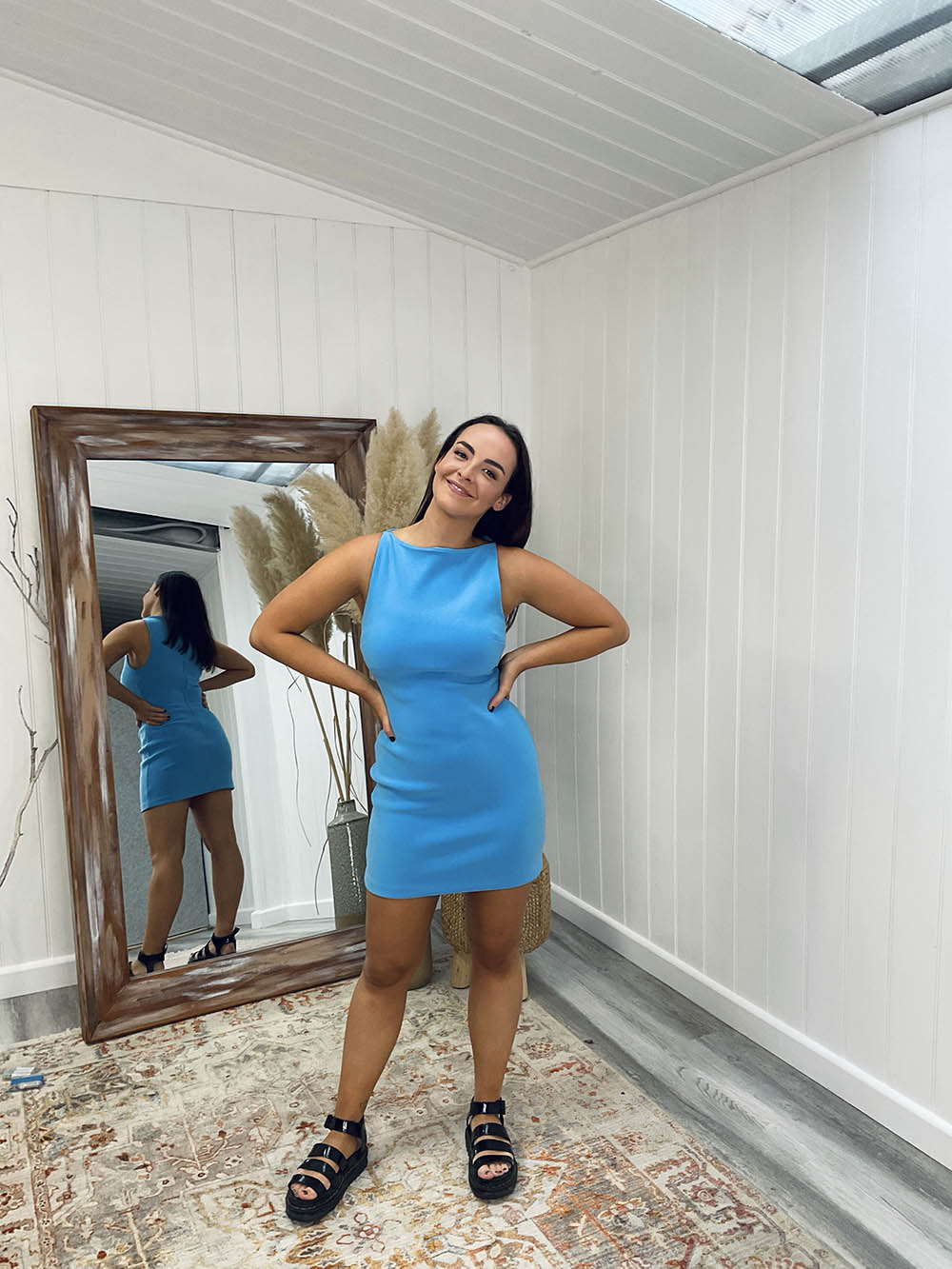 Bec And Bridge Clover Mini Dress in Blue COLOUR YOU BEAUTIFUL Bec And Bridge Clover Mini Dress in Blue COLOUR YOU BEAUTIFUL