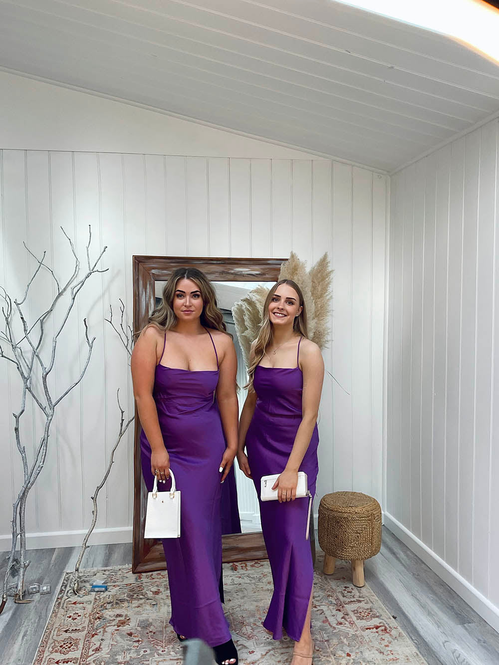 Lucia Straight Corset Back midi - Small