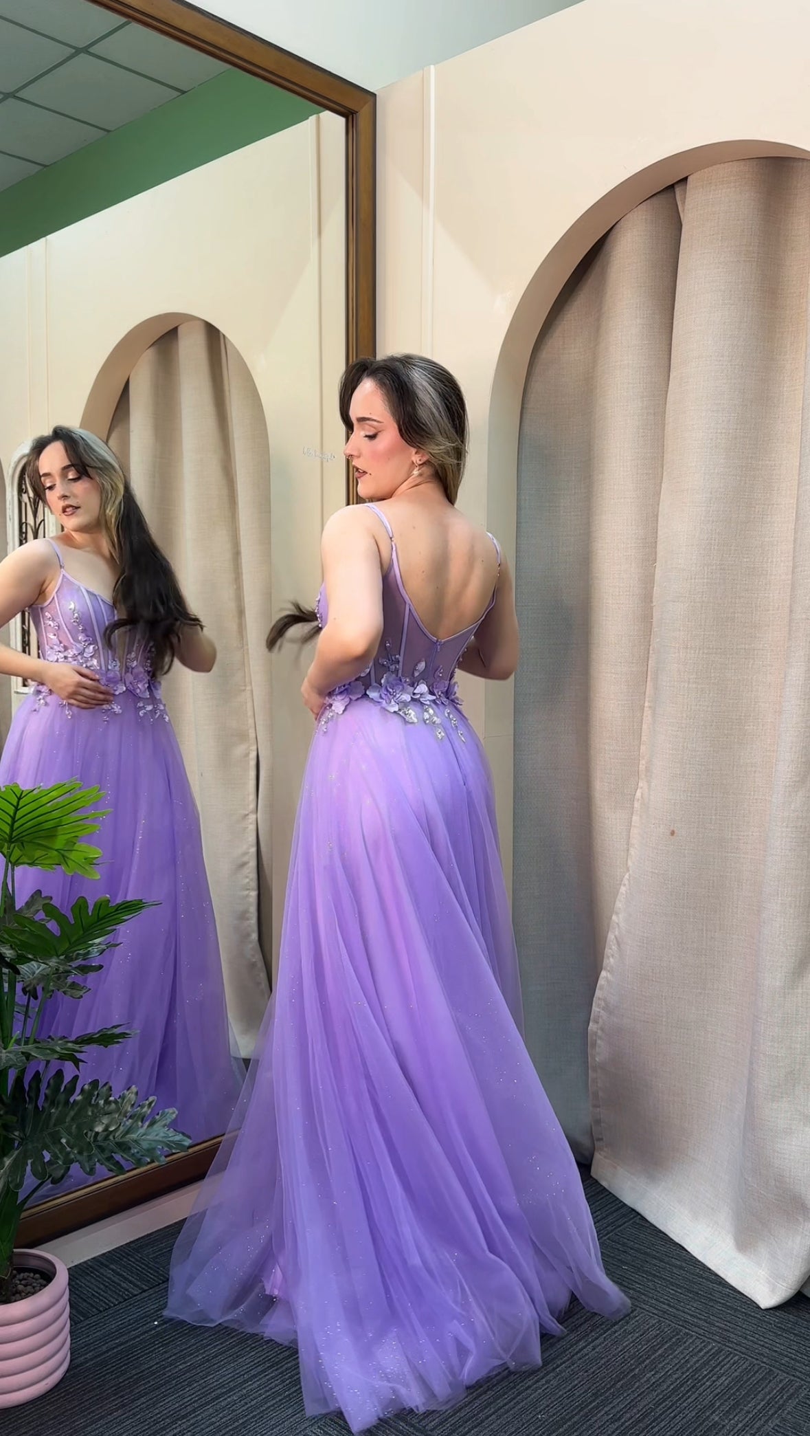 Tina Holly Lilac gown - 8