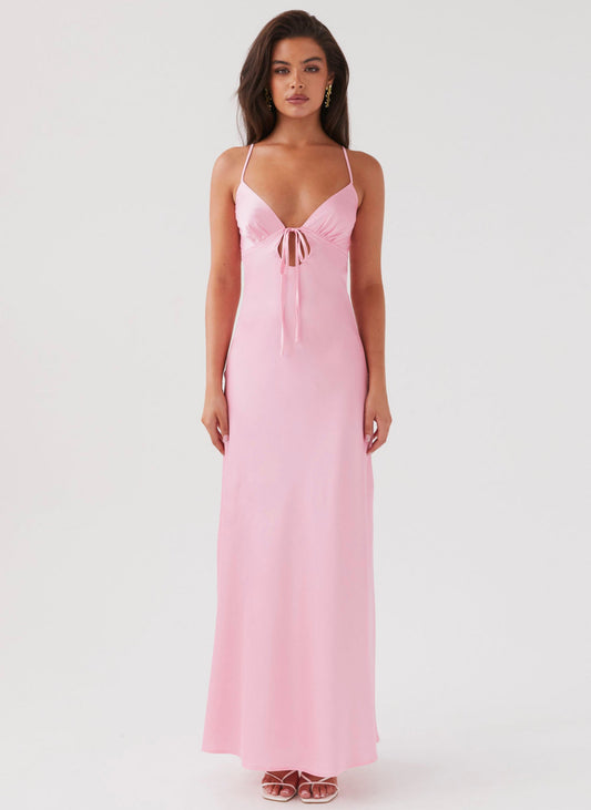 Satin tie maxi - 6