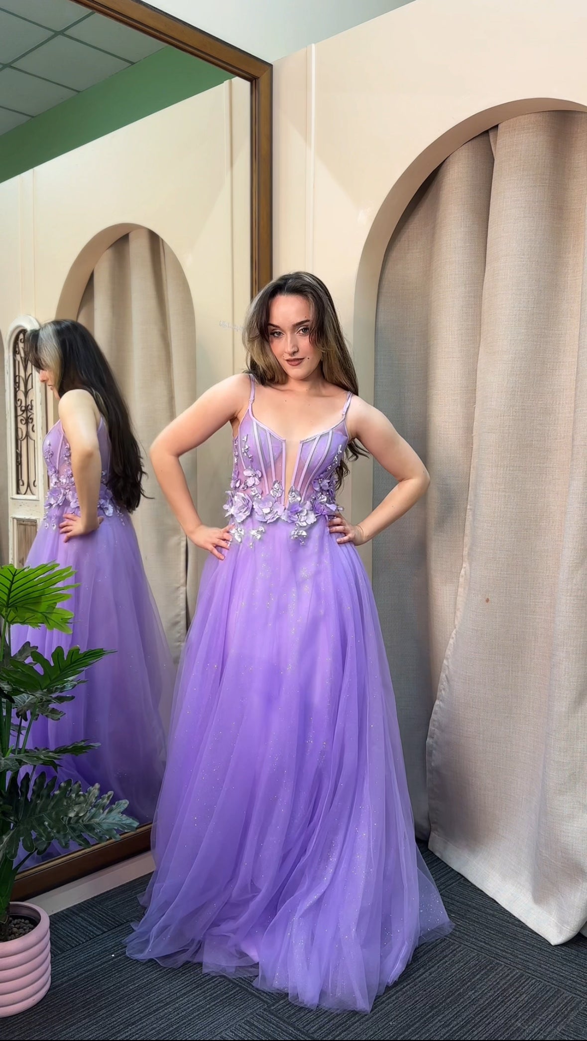 Tina Holly Lilac gown - 8