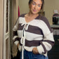 Cocoa Stripe Cardi