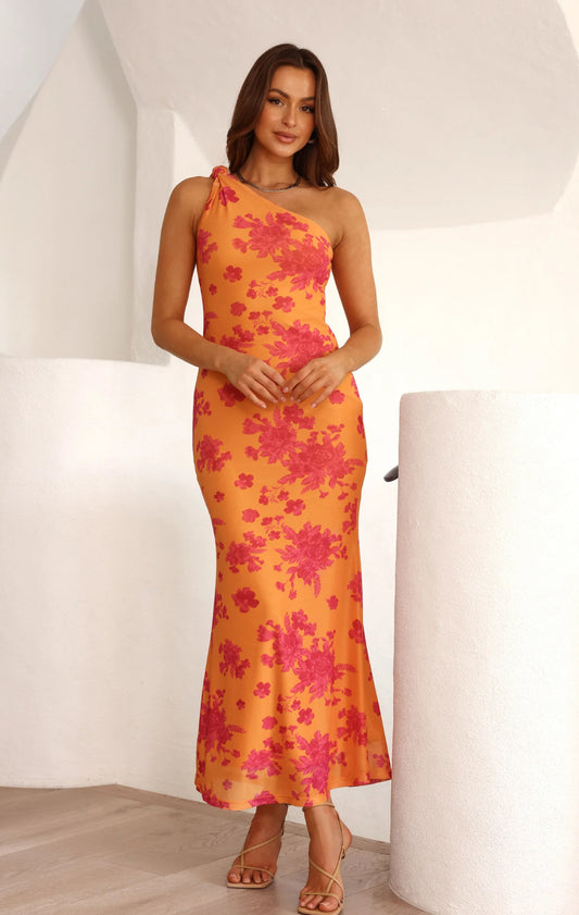 Hello Molly orange print maxi - 12