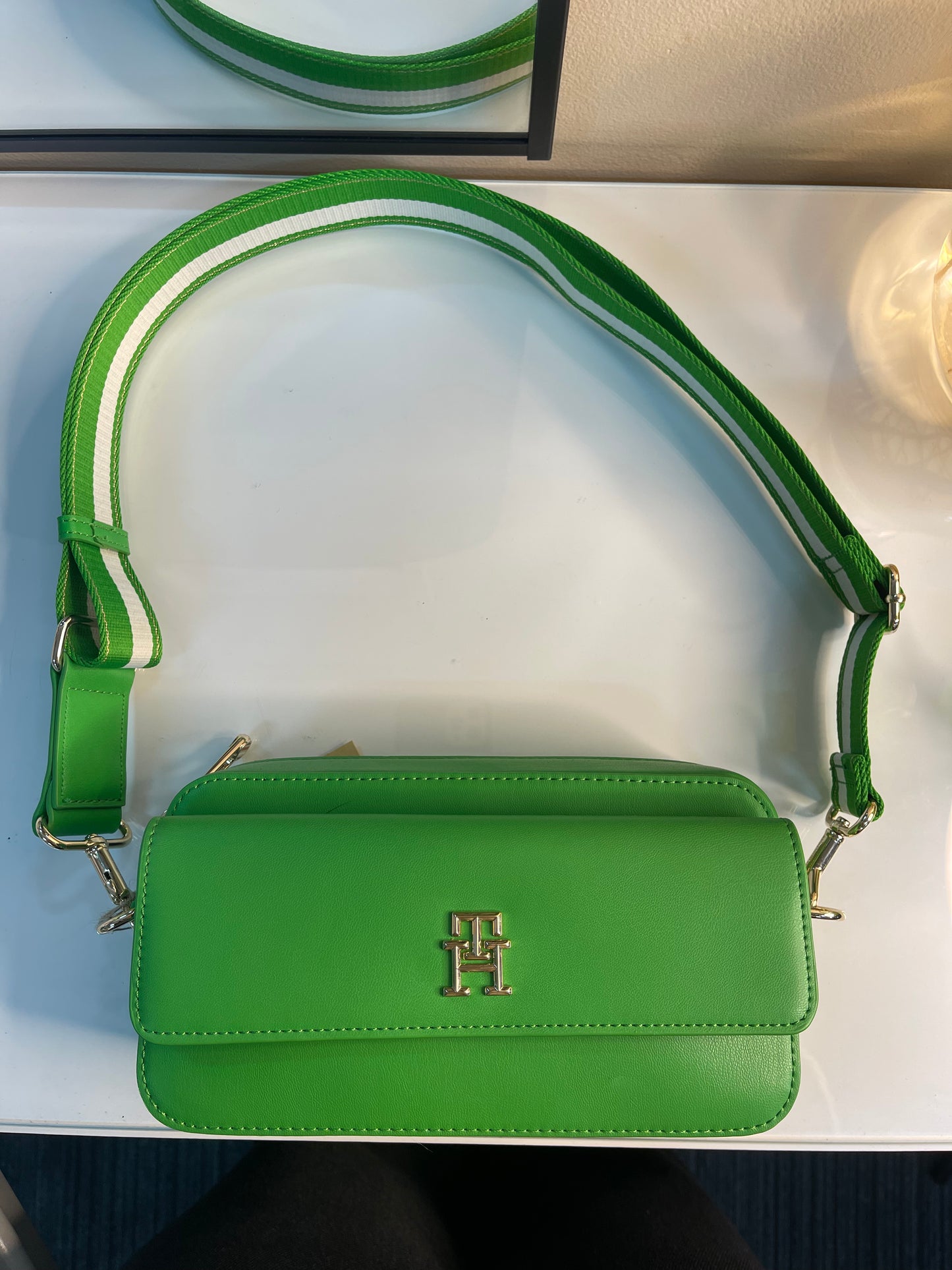 Tommy Hilfiger green bag