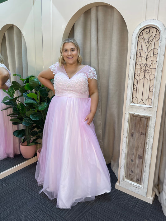 Jadore pink tulle gown - 20