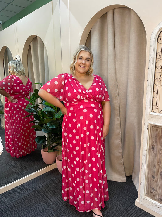 Scarlett & Jo Isabelle pink dot maxi - 22