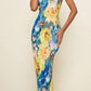 Pretty Little Thing yellow floral maxi - 14