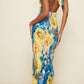 Pretty Little Thing yellow floral maxi - 14